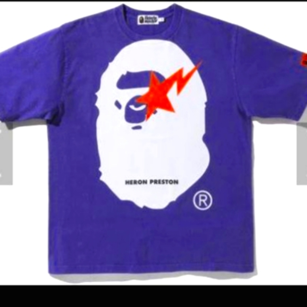 Bape tee shirt purple